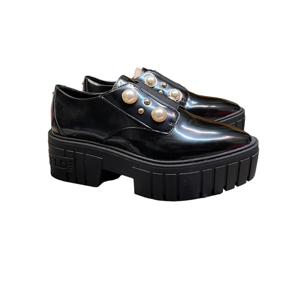 NIB Karl Lagerfeld Raza Platform Chunky Loafers - Picture 1 of 9